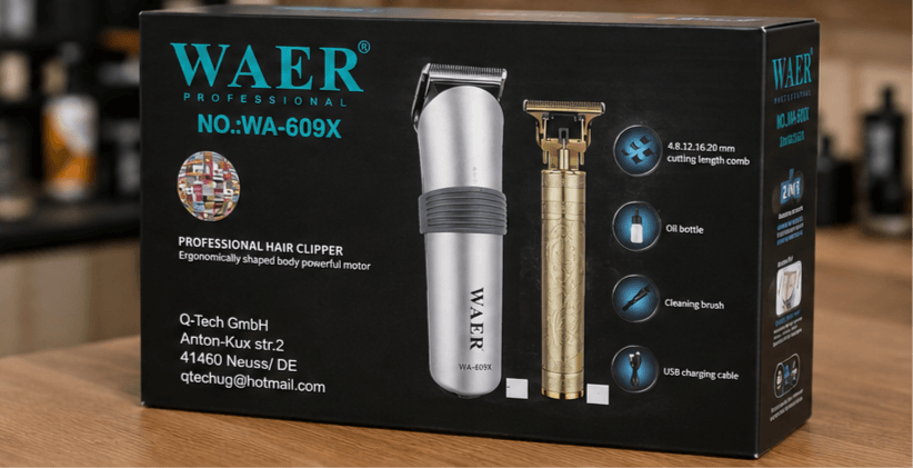Tondeuse Pro Waer WA-609X Argent/Or