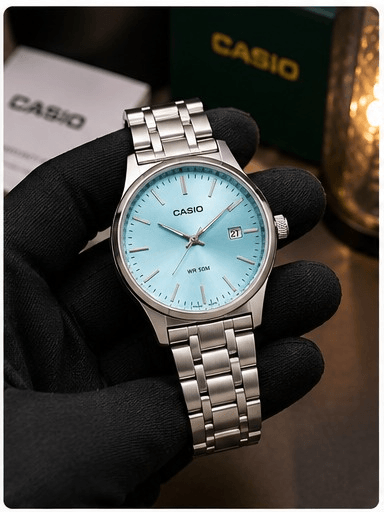 Montre Casio Bleu Ciel/Argent