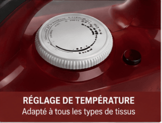 Fer à Vapeur Sovio PowerLife Compact Rouge/Blanc