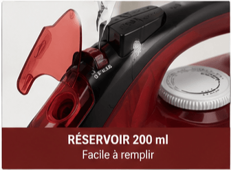Fer à Vapeur Sovio PowerLife Compact Rouge/Blanc