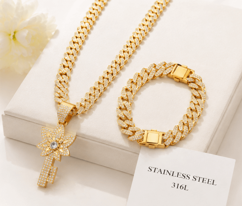 Ensemble Éclat Royal — Collier & Bracelet